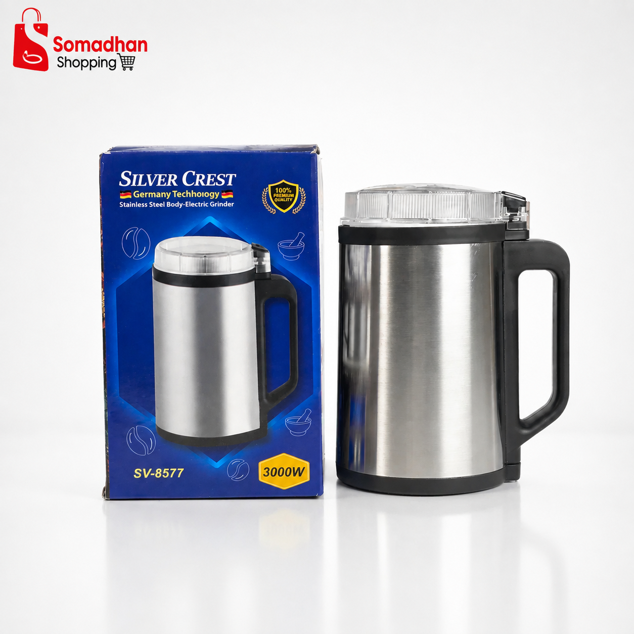 Silver Crest SV-8577 6500W Stainless Steel Electric Grinder