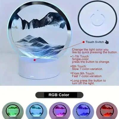 Hour glass lamp