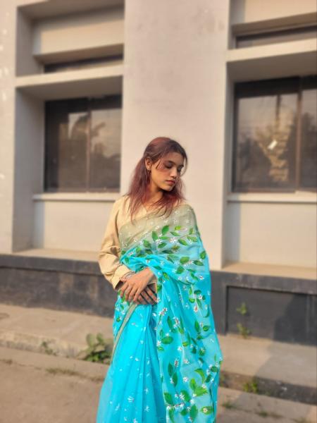 Exclusive Handloom Half Silk Saree – Dropupseller Signature Collection